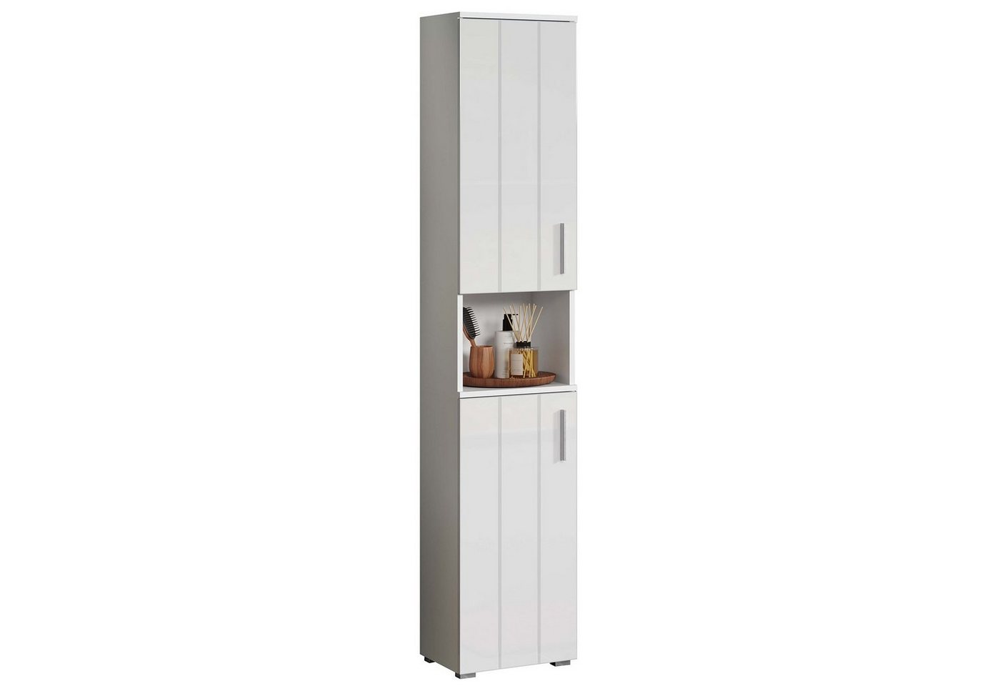 trendteam Hochschrank Badezimmerschrank Standschrank Badmöbel Badschrank Schrank von trendteam