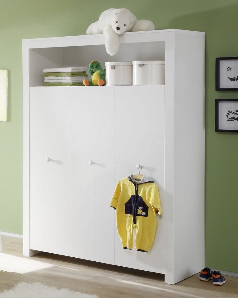 trendteam Kleiderschrank Kleiderschrank Babyzimmer Olivia, weiß, 3-türig von trendteam