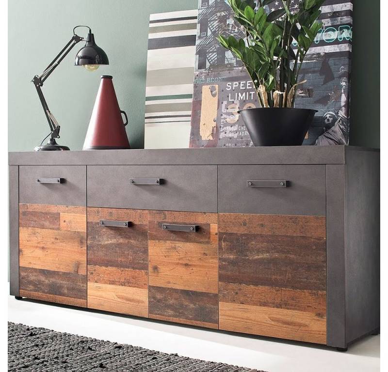 trendteam Kommode, Sideboard Anrichte Schrank Wohnzimmerschrank 178 x 77 x 40 cm von trendteam