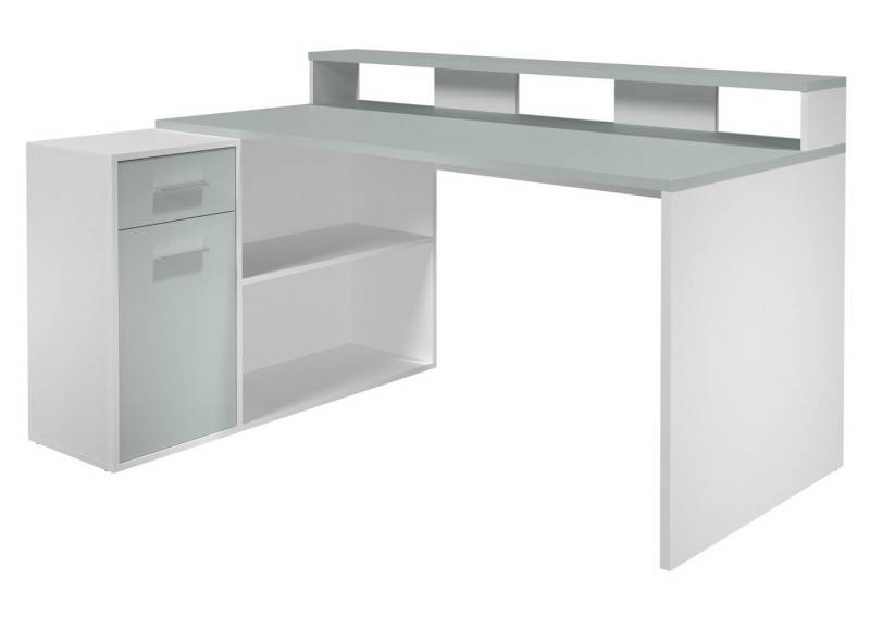 trendteam Schreibtisch Gamer (Winkelschreibtisch oder gerade stellbar, 160 - 200 cm), 4 verschiedene Aufbaumöglichkeiten, mit viel Stauraum von trendteam