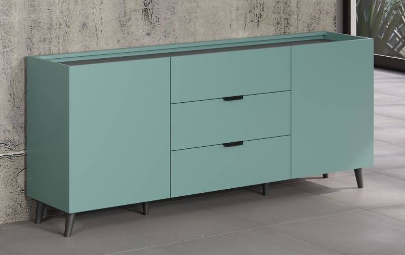 trendteam Sideboard Sideboard Melton, Dusk Blue / Anthrazit von trendteam