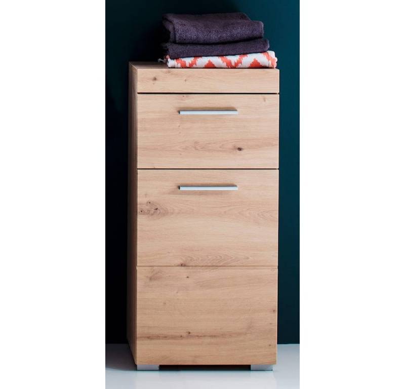 trendteam Stauraumschrank Amanda/Mando Seitenschrank Badschrank Unterschrank Stauraum Braun 37x79x31cm von trendteam