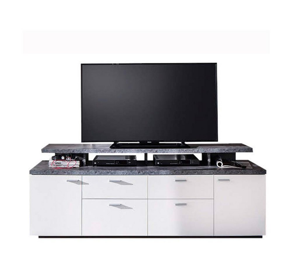 trendteam TV-Schrank MoodMedia TV-Sideboard Mediaschrank HIFI Fernsehtisch Lowboard Weiß 180x66x47cm trendteam TV-Schrank MoodMedia TV-Sideboard Mediaschrank HIFI Fernsehtisch Lowboard Weiß 180x66x47cm von trendteam