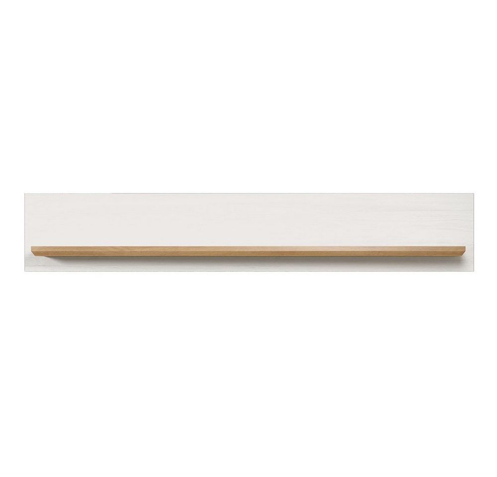 trendteam Wandboard, Wandregal Hängeregal Flurgarderobe Wandablage Regal Weiß 146x25x21cm von trendteam