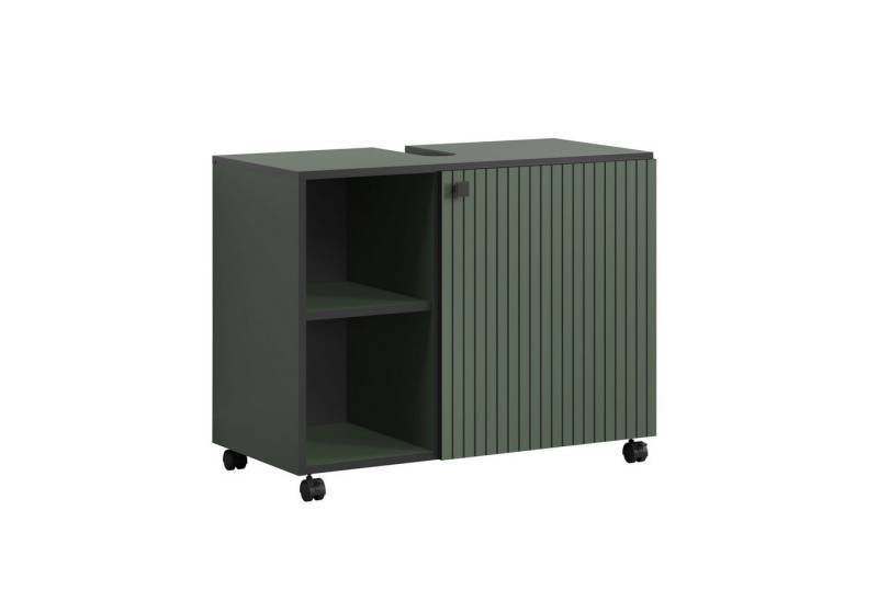trendteam Waschbeckenunterschrank (Waschbeckenunterschrank) Unterschrank Badschrank 80 x 64 x 42 cm von trendteam