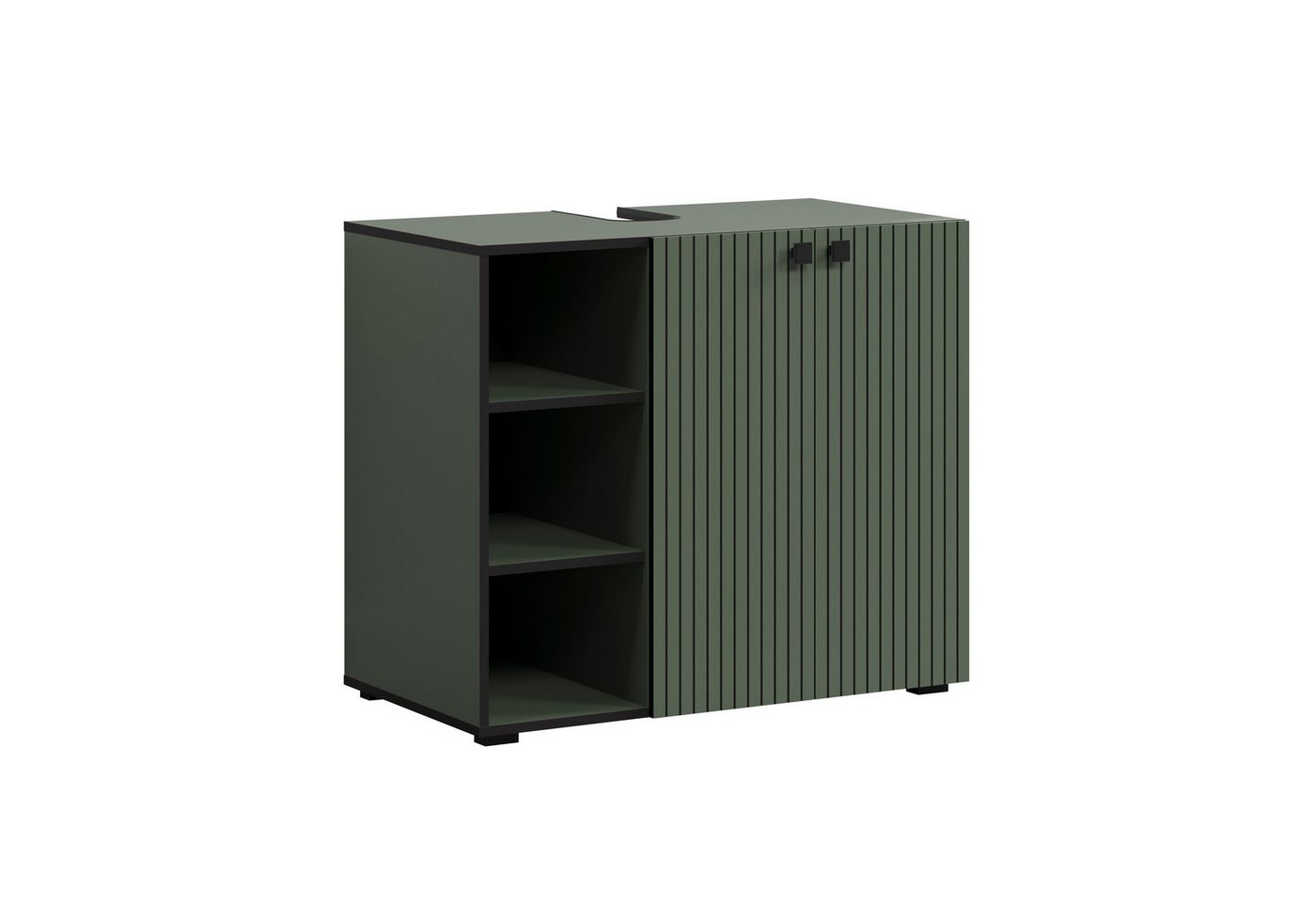 trendteam Waschbeckenunterschrank (Waschbeckenunterschrank) Unterschrank Badschrank 90 x 79 x 53 cm von trendteam