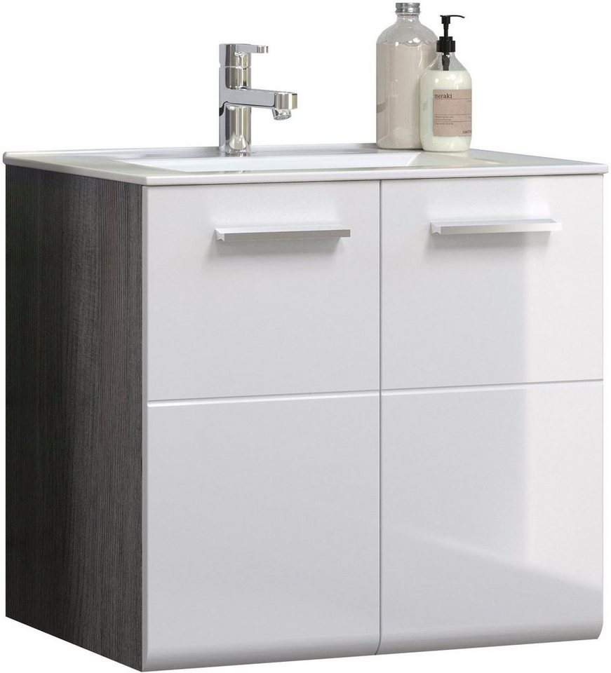 welltime Waschbeckenunterschrank Ravenna Hänge-Waschbeckenunterschrank mit Einsatzwaschbecken welltime Waschbeckenunterschrank Ravenna Hänge-Waschbeckenunterschrank mit Einsatzwaschbecken von welltime