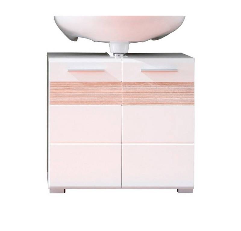 trendteam Waschbeckenunterschrank Waschbeckenschrank Badmöbel Badschrank Eiche-Weiß 60x56x34cm trendteam Waschbeckenunterschrank Waschbeckenschrank Badmöbel Badschrank Eiche-Weiß 60x56x34cm von trendteam