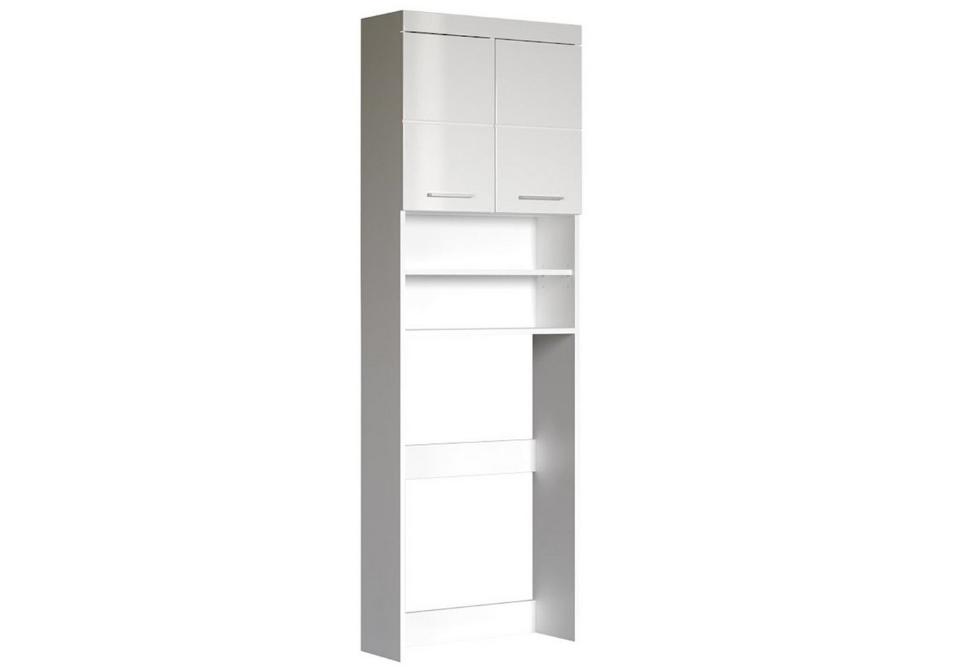 trendteam Waschmaschinenunterschrank Amanda Waschmaschinenüberbau Überschrank Badschrank Weiß 63x187x24cm von trendteam