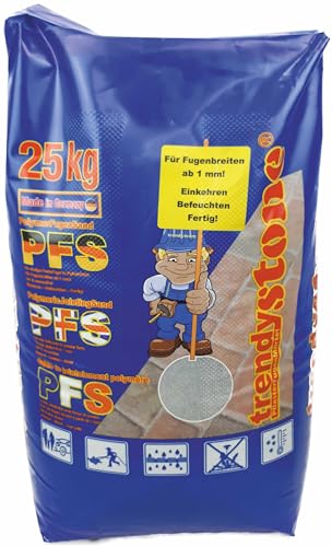 trendystone Polymerfugensand 25 kg Basalt-anthrazit - Pflasterfugenmörtel für schmale Fugen ab 1 mm Fugenbreite von trendybau