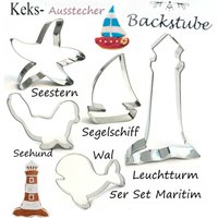Ausstecher Ausstechform 5Er-Set Maritim Ca 7-10cm Kekse Backen Backform Meer Ausstecher Ausstechform 5Er-Set Maritim Ca 7-10cm Kekse Backen Backform Meer von trendywelt