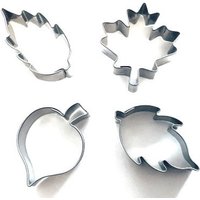 Keks Ausstecher Ausstechform 4Er Set Herbst Blätter Ca.4cm Klein von trendywelt