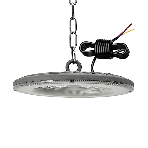 treoir 100W LED UFO Industrielampe, 12000LM Hallenbeleuchtung LED 6500K Kaltweiß Hallenstrahler LED, IP65 Wasserdicht LED Werkstattlampe Hallenbeleuchtung für Warenhaus Fabriken Garage von treoir