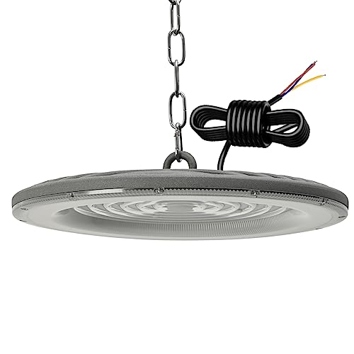 treoir 200W LED UFO Industrielampe, 24000LM Hallenbeleuchtung LED 6500K Kaltweiß Hallenstrahler LED, IP65 Wasserdicht LED Werkstattlampe Hallenbeleuchtung für Warenhaus Fabriken Garage von treoir