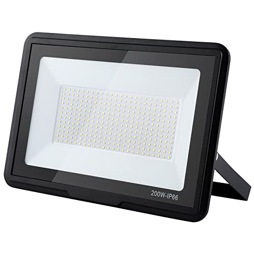 treoir 200w Flutlichtstrahler: 3000K Warmweiß Superhell 20000LM IP66 Wasserdichter led strahler für Hinterhof/Stadion/Werkstatt Außenbeleuchtung treoir 200w Flutlichtstrahler: 3000K Warmweiß Superhell 20000LM IP66 Wasserdichter led strahler für Hinterhof/Stadion/Werkstatt Außenbeleuchtung von treoir