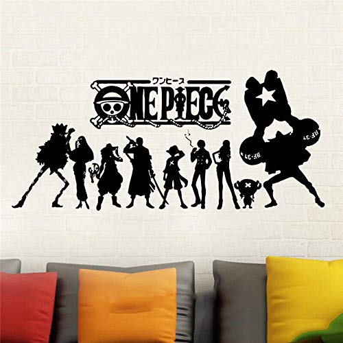 Wandaufkleber Wandtattoo One Piece Wall Art Decor japanische Anime Wall Decal Vinyl Wall Stick von tretruy