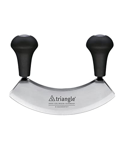 triangle 41 212 14 02 Wiegemesser 14 cm, zweischneidig, gehärtet Made in Solingen/Germany professionelle Qualität Kräutermesser von triangle