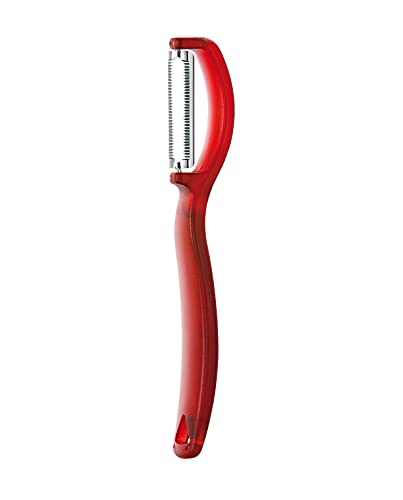triangle 50 049 50 00 Tomatenschäler gezahnte Klinge, rot Made in Solingen/Germany professionelle Qualität Universalschäler Sparschäler Gemüseschäler von triangle
