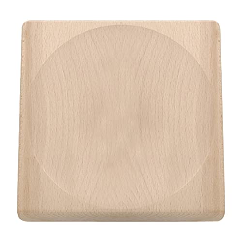triangle 50 805 20 00 Schneidbrett für Wiegemesser 20x20 cm aus Buche Made in Germany praktisch Kräuterbrett Wiegemesserbrett von triangle