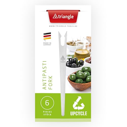 triangle 90 492 06 03 Antipasti forks, 6 Stk. im Etui, Made in Solingen/Germany professionelle Qualität aus Edelstahl, Pommesgabel, Pickser, Upcycled Forks triangle 90 492 06 03 Antipasti forks, 6 Stk. im Etui, Made in Solingen/Germany professionelle Qualität aus Edelstahl, Pommesgabel, Pickser, Upcycled Forks von triangle