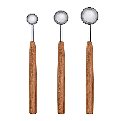 triangle 90 084 03 04 Gewürzlöffel-Set Sense Pflaumenholz 3-tlg. Made in Solingen/Germany professionelle Qualität Geschenkidee Messlöffel Set von triangle