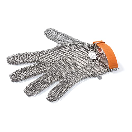 triangle SA 0105XL Kettenhandschuh Größe XL Handschutz Austernhandschuh Schnitzschutzhandschuh Austern Professionelle Qualität aus Edelstahl von triangle