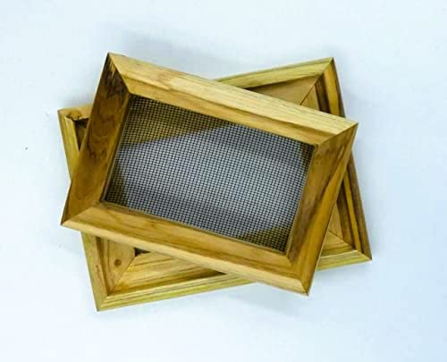 tribal paper Papierschöpfrahmen für kleinere Formate, Profitype- zB. Samenpapier selbst schöpfen - Akazie mit Anleitungsheft (deutschsprachig) von tribal paper