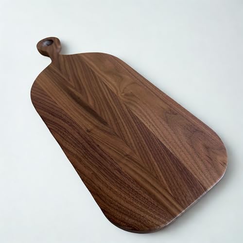 TB®The Walnut Classic | Schwarze Walnuss Schneidebrett Servierbrett | Handgemacht | Hackbrett Arbeitsbrett Massiv Design Robust Nachhaltig von tripleborder