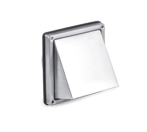 Ablufthaube mit Rückstauklappe Edelstahl DN 125 mm Lüftungsgitter Abluftgitter Abluft Ablufthaube mit Rückstauklappe Edelstahl DN 125 mm Lüftungsgitter Abluftgitter Abluft von ALNOR