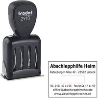 trodat Datumstempel mit Text individualisierbar Classic 2910 P10 ohne Logo von trodat