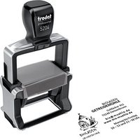 trodat Textstempel, individualisierbar 5204 selbstfärbend schwarz mit Logo, 1 St. von trodat