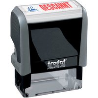trodat Textstempel "Gescannt" printy 4912 office selbstfärbend blau, rot ohne Logo, 1 St. von trodat