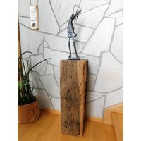 Dekosäule Aus Altem Eichenbalken Holzstele Holzsäule Wohndeko Wohnakzente Statuen von trudisholzshop