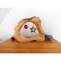 Weihnachtsdeko Holz Baumscheibe Geschenk Weihnachtsdeko Holz Baumscheibe Geschenk von trudisholzshop
