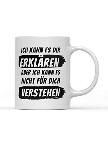 Lehrer Tasse Ich kann dir das erklären sind Geschenkidee zu Geburtstag oder Weihnachten von tshirtladen