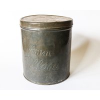 Antique Villosa Candy Tin Germany Ca. 1900-1920 - Rare Vintage Embossed Metal Storage Box, Unpainted Collectible, Early 20Th Century Sweets von tsiarde