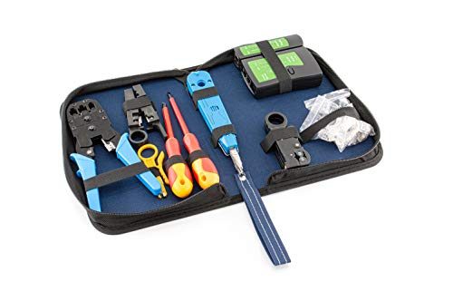 tsnetworks Netzwerk Werkzeug Set inkl. RJ45 Netzwerktester, LSA+ Auflegewerkzeug, Crimpzange, 2x Abisolierer, 2x 10 Stk. RJ11/RJ45 Cimpstecker in stabiler Tasche, 10 teilig tsnetworks Netzwerk Werkzeug Set inkl. RJ45 Netzwerktester, LSA+ Auflegewerkzeug, Crimpzange, 2x Abisolierer, 2x 10 Stk. RJ11/RJ45 Cimpstecker in stabiler Tasche, 10 teilig von tsnetworks