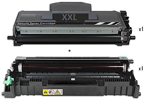 ttrecycling Ersatz Trommel-Einheit + Toner für Brother MFC-7320 (DR-2100 + TN2120 XL + 100 Briefumschläge) von ttrecycling