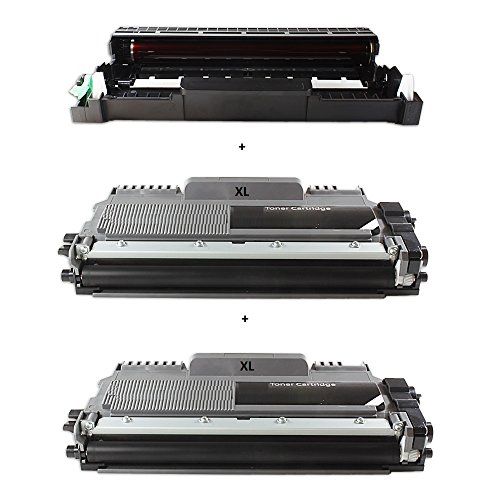 TTRecycling - kompatibel - als Ersatz für Brother Fax 2840 / Fax 2845 (DR-2200 Trommel + 2x TN-2220 XL Toner)3 Pack von TTRecycling