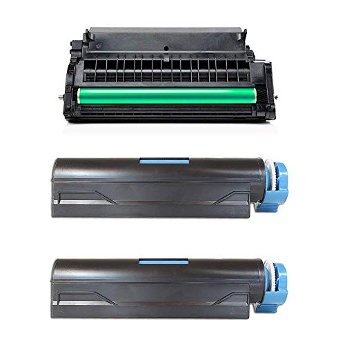 TTRecycling kompatibel - als Ersatz für Oki B412DN / B432DN (44574302 Trommel + 2X 45807106 Toner Black XL) von TTRecycling