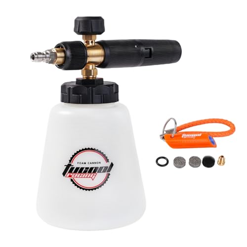 Tucool Racing Schaumlanze 1/4 Quick Connect Schaumkanone mit 1/4 Schnellanschluss Fitting Schaumpistole Schnellverbinder von tucool racing