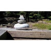 Herrlicher Einzigartiger Strand-Stein-Stapel 4 Natürliche Ozean-Felsen Alaska Steine Achat Zen Garten Skulptur Natur Geschenk Peace Balance Strand von tuesdaystulips