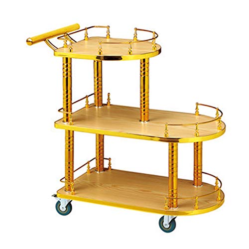 Barwagen, Gold, Servierwagen, für Küche, Esszimmer, Hausbar oder Buffet, Hausbar, Servierwagen, Küchenwagen mit Stauraum (Farbe: Stil 1) (Stil 5) von tughjnbmdfslkeefj