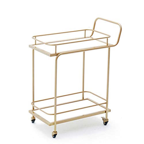 Barwagen-Regale, robuster Weinwagen mit Rollen, Universalrollen, Nivellierfüße, Hausbar, Servierwagen, Küchenwagen mit Stauraum (Farbe: Stil 1, Größe: 693886 cm) (Stil 4, 69 x 38 x 86 cm) von tughjnbmdfslkeefj