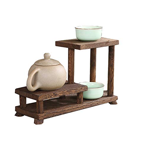 Chinesische Mini-Schreibtisch-Dekoration aus Massivholz, geeignet für Büro, Schlafzimmer, Arbeitszimmer usw., erhältlich in vier Stilen, brauner Küchenwagen mit Stauraum (Größe: Stil 2) (Stil 1) von tughjnbmdfslkeefj