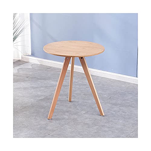 Esstisch, rund, klein, Bürotisch, Couchtisch für Küche, Wohnzimmer, Konferenztisch (Farbe: Holz, Größe: 1) (Holz 1) von tughjnbmdfslkeefj