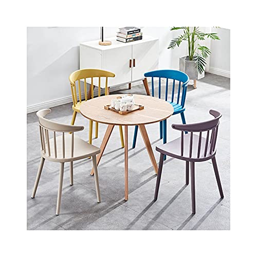 Esstisch, rund, klein, Bürotisch, Couchtisch für Küche, Wohnzimmer, moderner Esstisch (Farbe: Holz, Größe: 1) (Holz 1) von tughjnbmdfslkeefj