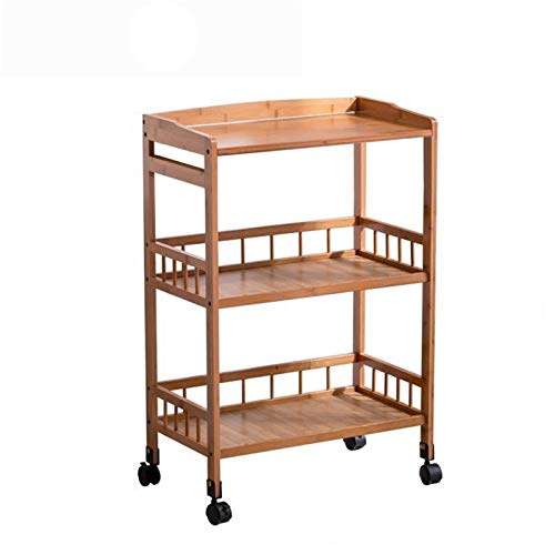 Industrieller Barwagen aus Holz, sehr geeignet für Zuhause, Wohnzimmer, Rollen, Hausbar, Servierwagen, Küchenwagen mit Stauraum (Farbe: Stil 2) (Stil 3) von tughjnbmdfslkeefj