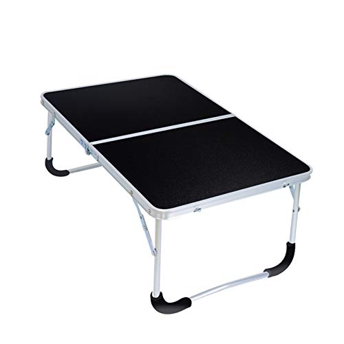 Mobiler Überbetttisch, faltbar, tragbar, Laptoptisch, fauler Tisch, Schreibtisch, schwarz, zwei Stile, optional, 60 x 40 cm (Größe: Gummifußabdeckung) (Gummifußabdeckung) von tughjnbmdfslkeefj