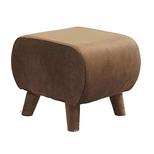 Moderner und Ottomane, hellgrau, kleiner Fußhocker, Ottomane, Fußstütze, modernes Zuhause, Wohnzimmer, Schlafzimmer, rechteckiger Hocker (Farbe: Grau) (Braun) von tughjnbmdfslkeefj
